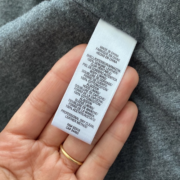 Bird by Juicy Couture Soft Leather Jacket Hoodie w/ Peplum🖤 - Picture 11 of 17